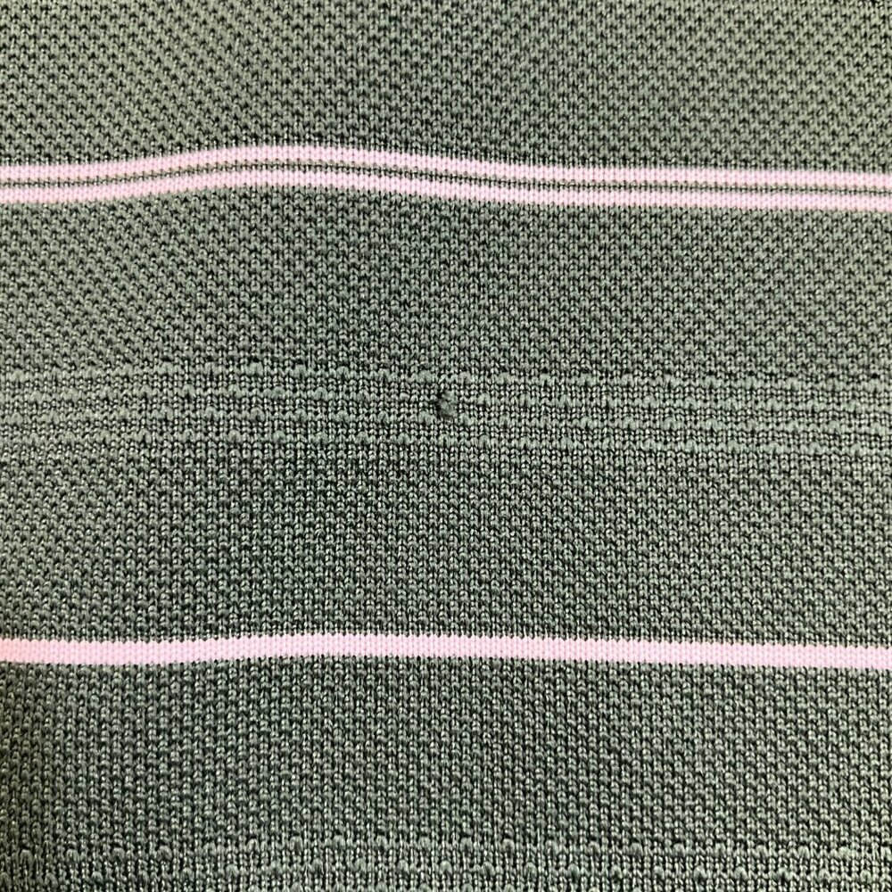 Nike Golf Men's XL Green & White Striped Dri-Fit Short Sleeve Polo Shirt - Picture 10 of 10